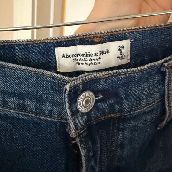 Abercrombie & Fitch Dark Blue Straight Jeans - Picture 3 of 3
